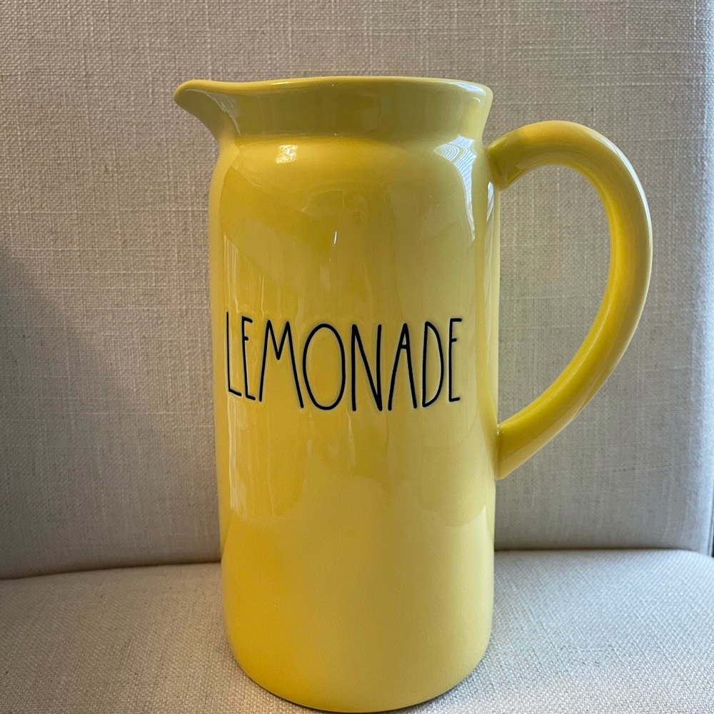 Rae Dunn Yellow Lemonade Pitcher